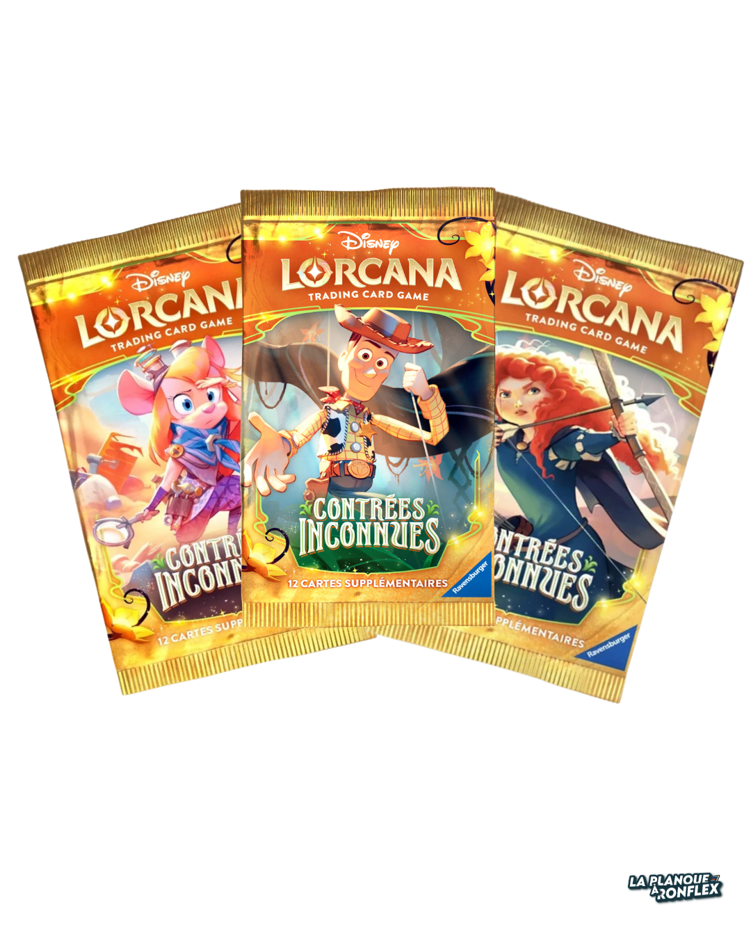 Artset 3 Boosters Disney Lorcana – Contrées Inconnues