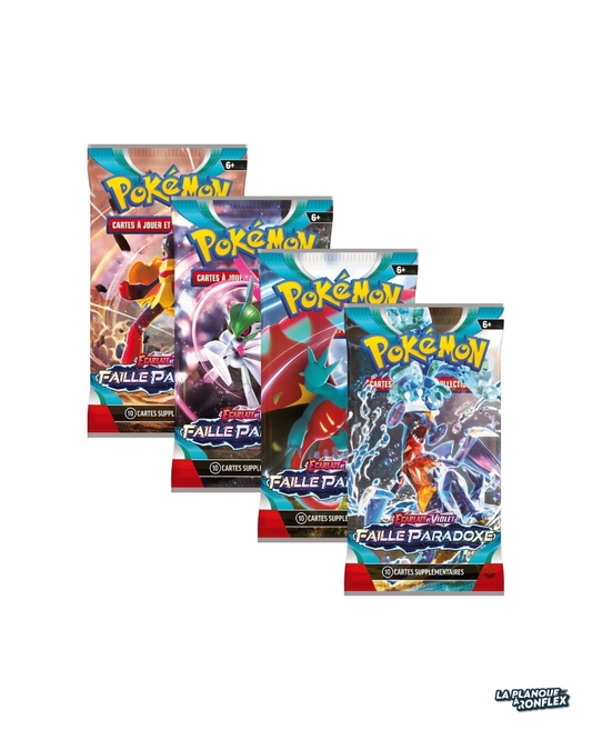 Artset 4 Boosters Pokémon – Faille Paradoxe