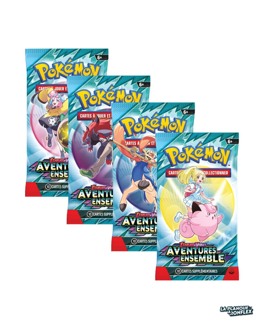 Artset 4 Boosters Pokémon – Aventures Ensemble