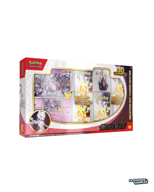 Coffret Collection 5 Boosters avec Figurine Mewtwo – Célébrations 30 Ans