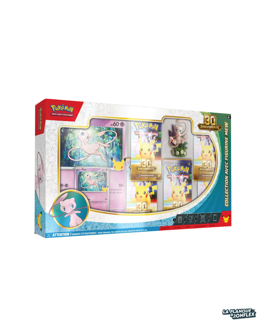 Coffret Collection 5 Boosters avec Figurine Mew – Célébrations 30 Ans