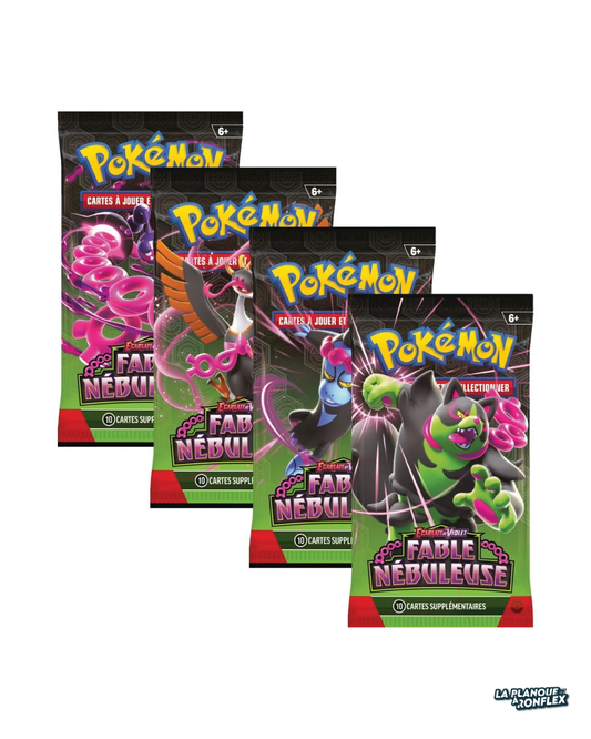 Artset 4 Boosters Pokémon – Fable Nébuleuse