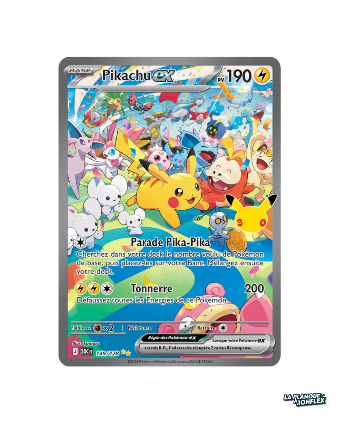 Pikachu EX 149 – Célébrations 30 Ans