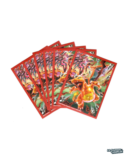 Sleeves Pokémon – Dracaufeu – 65 Protège-Cartes