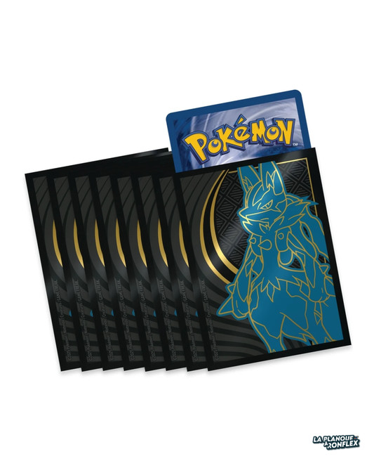 Sleeves Pokémon – Méga-Lucario – 65 Protège-Cartes
