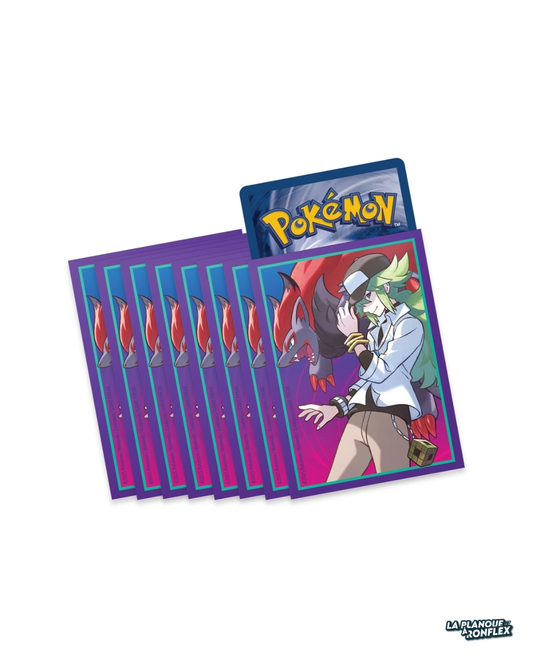 Sleeves Pokémon – Zoroark de N – 65 Protège-Cartes