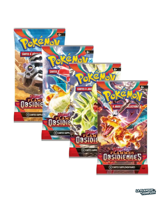 Artset 4 Boosters – Flammes Obsidiennes