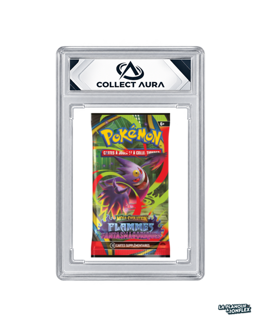 Booster Pokémon Gradé Collect Aura 10 – Méga-Ectoplasma – Flammes Fantasmagoriques