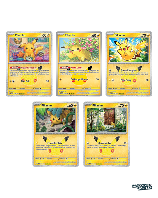 Lot de 5 Cartes Pikachu – Célébrations 30 Ans