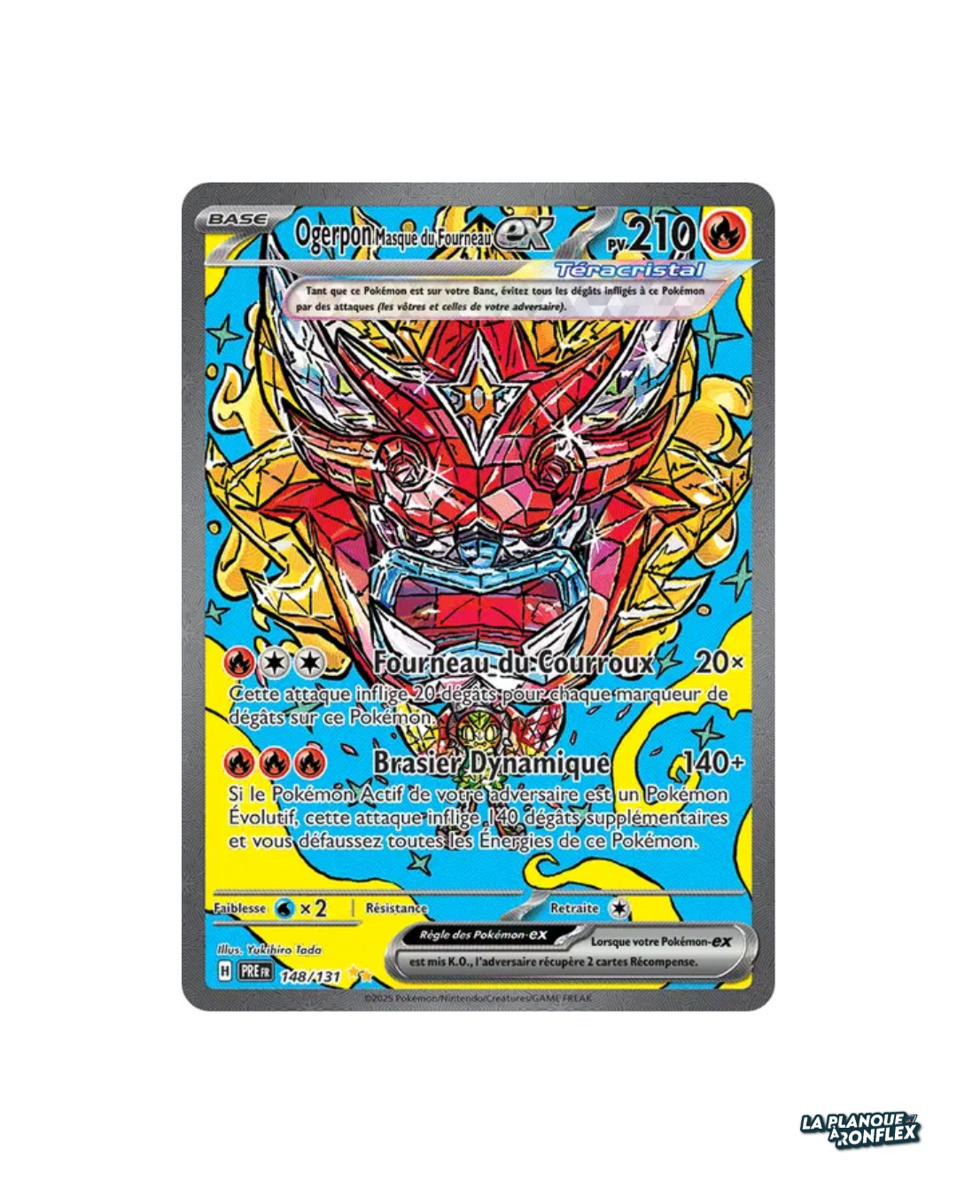 Ogerpon Masque du Fourneau ex – Évolutions Prismatiques 148/131